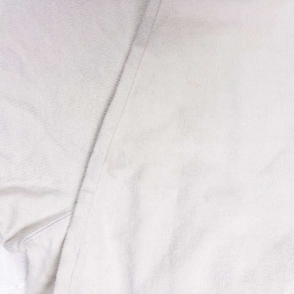 Vintage Y2K Nike Large V-Neck Long Sleeve Pullover Orange White Streetwear Shirt - Picture 9 of 10